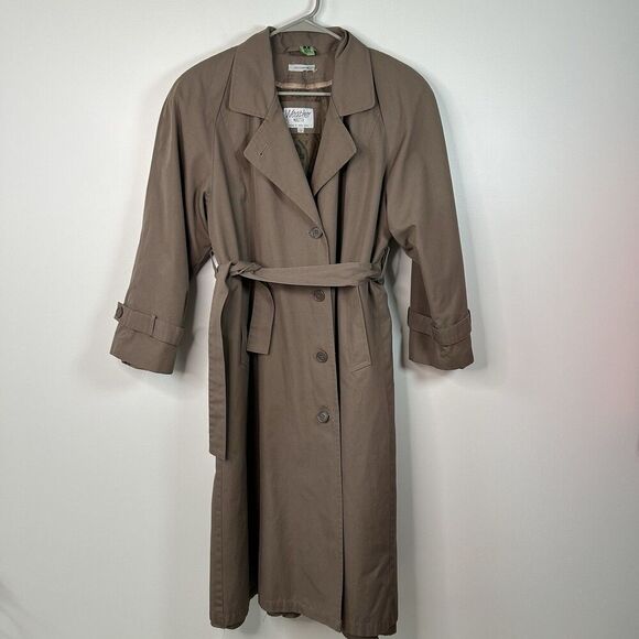 Vintage Weather Master Womens Trench Coat with removable liner timeless Khaki - Picture 5 of 16